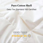 Royal Elite Canadian Down Comforter Queen Size, 88 x 90 inch, 30oz White Down, Cotton Shell