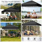 GVDV 10x10 ft Easy Pop Up Outdoor Canopy Tent - Blue