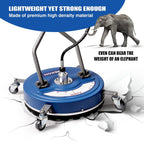 MEKOH Pressure Washer Surface Cleaner Attachment 20 inch 4500 PSI With Wheels And 3/8 inch Quick-Connect