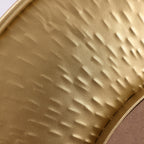 3-Piece Gold Metal Round Wall Mirror Set - 22.25" x 2.36", 19.7" x 2.25", 15.4" x 2.25"