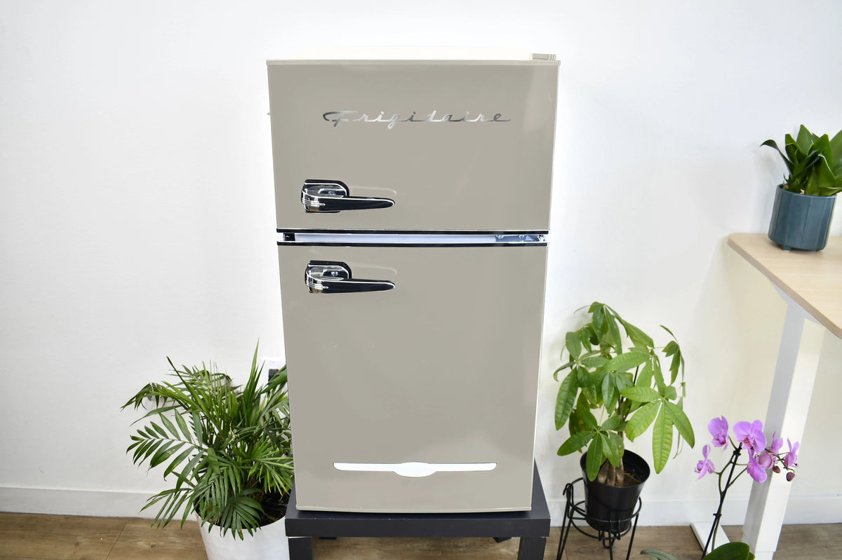 Frigidaire 3.1 Cu. Ft. 2-Door Retro Compact Refrigerator With Built-In Side Bottle Opener - Cream