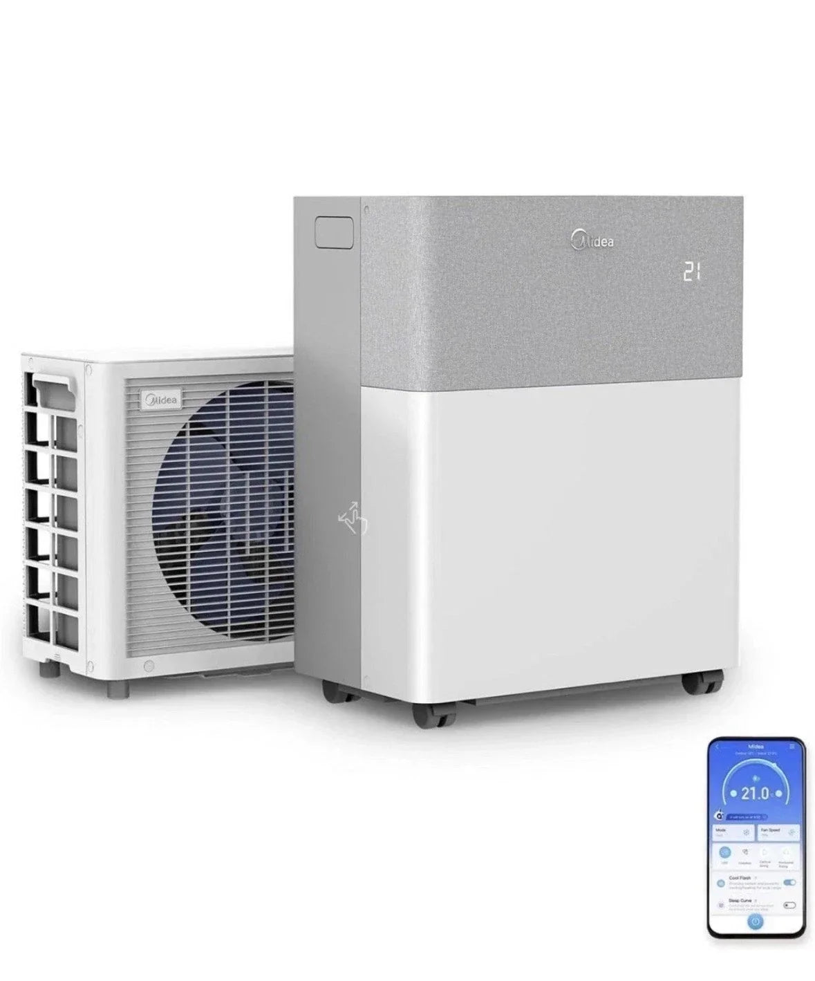 Midea PortaSplit Portable Split Air Conditioner 12000 BTU 3.5 kW 42 m - 4048164122424