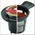 Mainstays Single Serve Dual Brew Coffee Maker, 1 Cup, Black