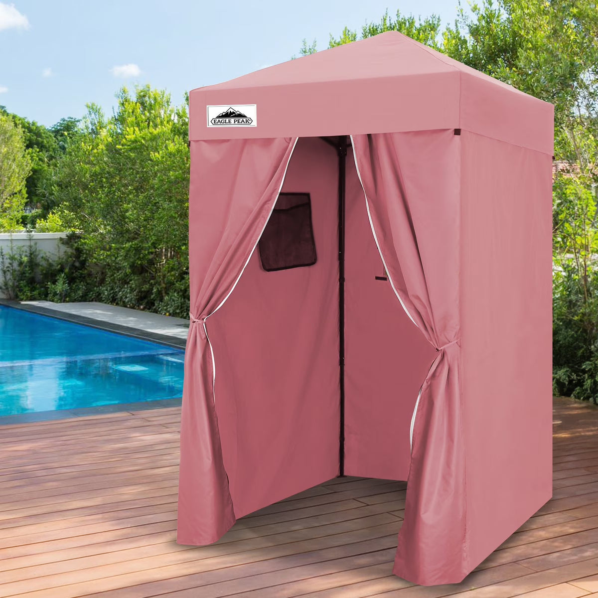 EAGLE PEAK Ultra Compact 4 ft x 4 ft Pop-Up Changing Room Canopy - Flex