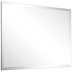 Frameless Beveled Prism Wall Mirror - Clear