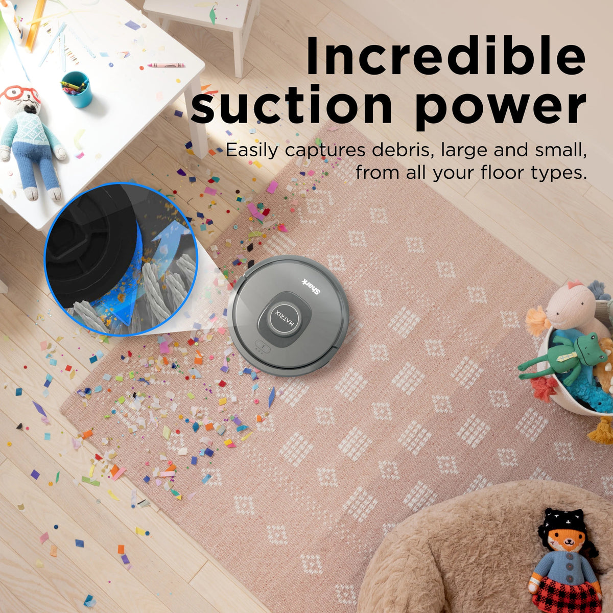 Shark Matrix Robot Vacuum for Carpets and Hard Floors - RV2300