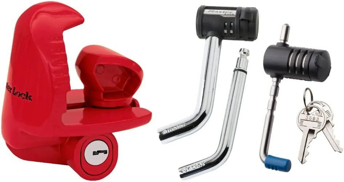 Master Lock Coupler, Receiver And Latch Lock Set - 3895DAT