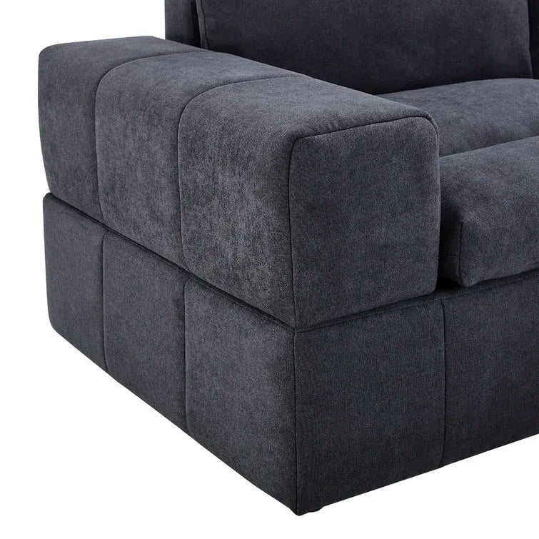 134in Wide Reversible Modular Sectional With Ottoman