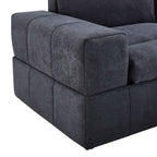 134in Wide Reversible Modular Sectional With Ottoman