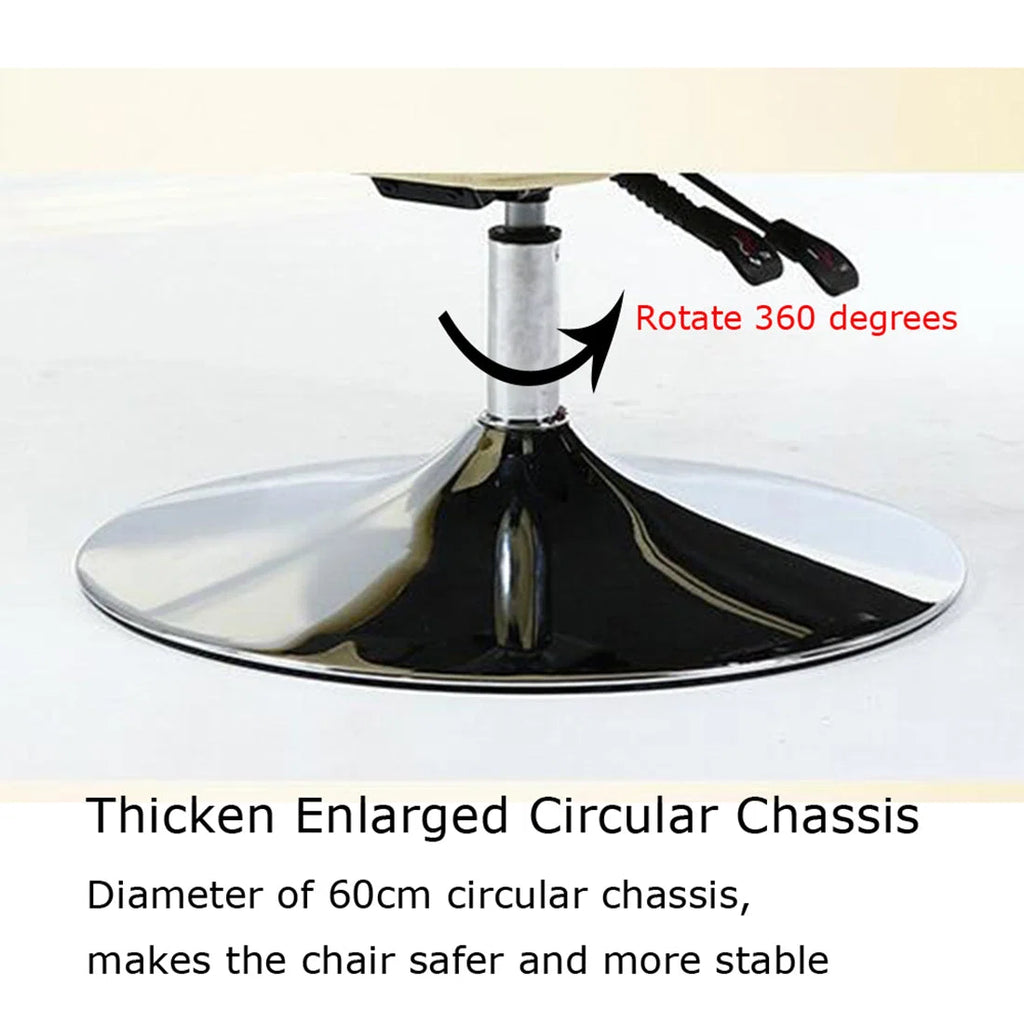 INTBUYING Facial Beauty Spa Salon Chair, White, Pneumatic 440LB Capacity, 360 Degree Rotation - TT-300100