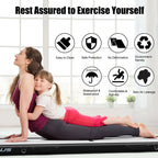 Goplus 10FT Air Track Inflatable Gymnastics Tumbling Mat With Pump - Black