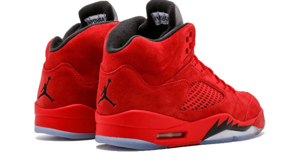 Jordan Brand Air Jordan 5 Retro Red Suede Sneakers