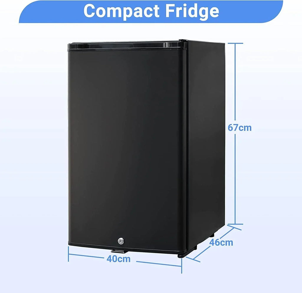 SMETA 1.7 Cu Ft Portable Absorption Mini Fridge With Lock