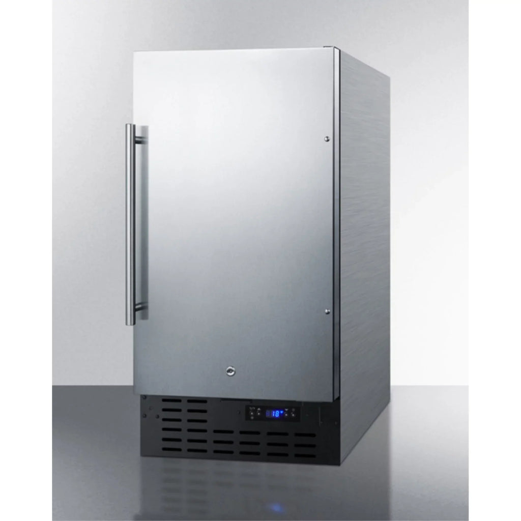 ADA-Compliant 18 inch Wide Frost-Free Freezer, Stainless Steel - Built-In Or Freestanding