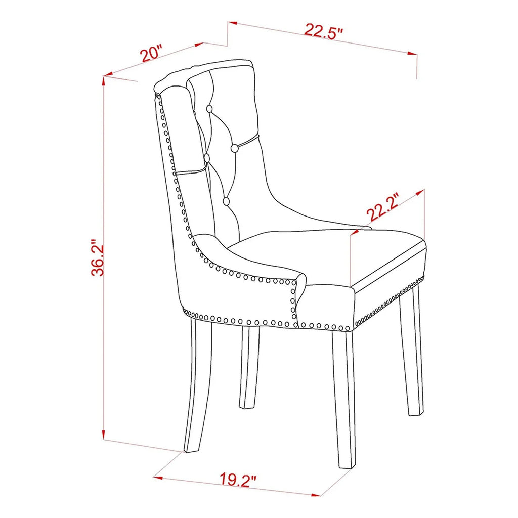 HomeStock Parson Chair With Black Leg And Linen Fabric Light Beige - Frp1T02