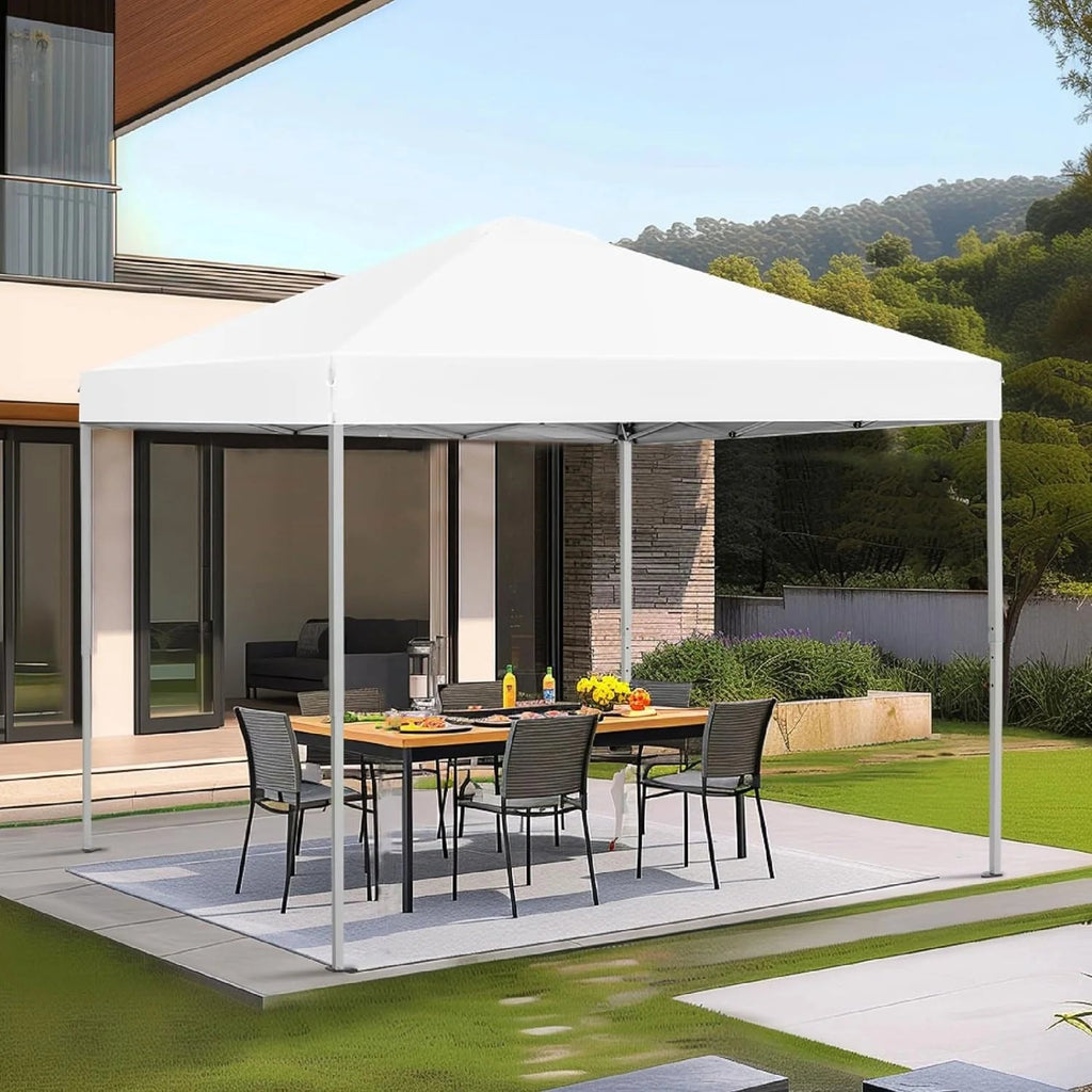 GVDV 10x10 ft Easy Pop Up Outdoor Canopy Tent - Blue