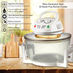 Nutrichef Halogen Oven Air Fryer Infrared Convection Cooker