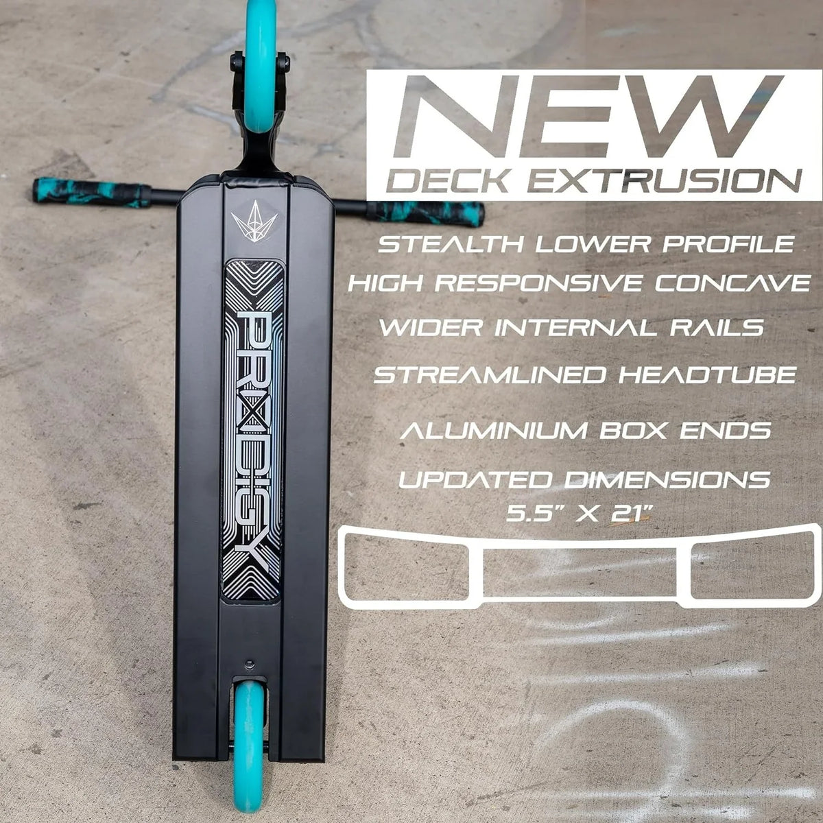 Envy Prodigy X Street Complete Scooter, White, 5.5 x 21 in - COMPPROXSTWH
