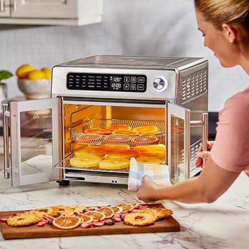 Emeril Lagasse French Door 360 Air Fryer Convection Oven, 26-Quart Stainless Steel