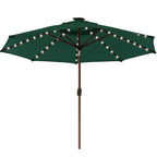 EliteShade 9ft Market Patio Umbrella With 80 LED Lights, Ruby