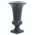 Handmade Fiber Stone Urn Planter Pot, 22.75 in Tall x 13.13 in Diameter