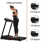 Folding Electric Treadmill With 3.5HP Motor, 300LBS Capacity And Incline