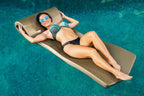 TRC Recreation Sunsation Foam Pool Float Lounger With Headrest, 1.75 in Thick, 2 Pack, Bronze