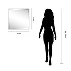 Frameless Beveled Prism Wall Mirror - Clear