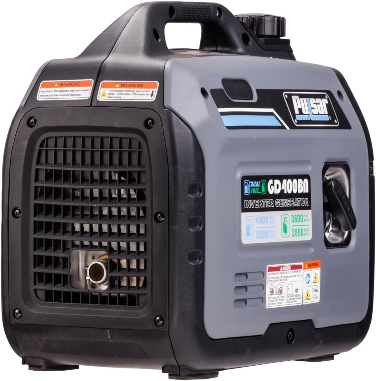 Pulsar Products 4000W Portable Dual Fuel RV-Ready Generator - GD400BN