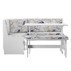 Hannah Breakfast Nook 3-Piece Dining Set With Corner Bench