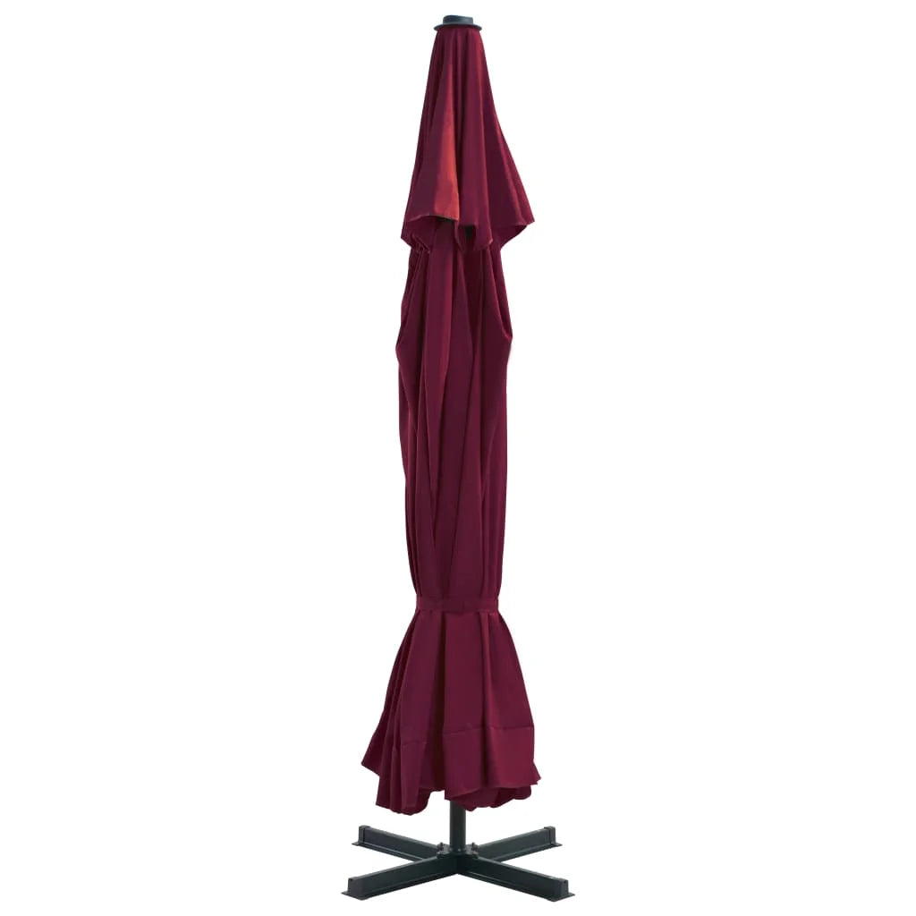 vidaXL Garden Parasol, Azure Blue Polyester With PA Coating, 196.9in x 118.1in