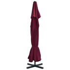 vidaXL Garden Parasol, Azure Blue Polyester With PA Coating, 196.9in x 118.1in