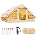 ABORON 6 Person Inflatable Camping Tent With Pump, 10ft x 7ft, Oxford - 2025