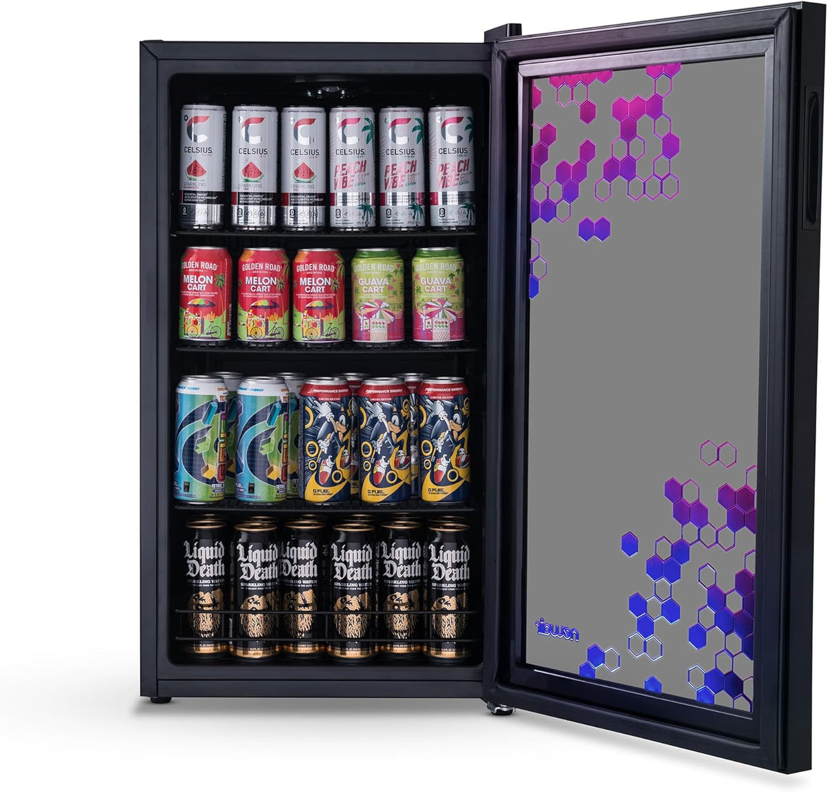 Beverage Refrigerator Cooler, 126 Cans, Right Hinge Glass Door - AB-1200