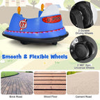 12V Toddler Battery Powered Bumper Car With Dual Joysticks And 360 Degree Spin