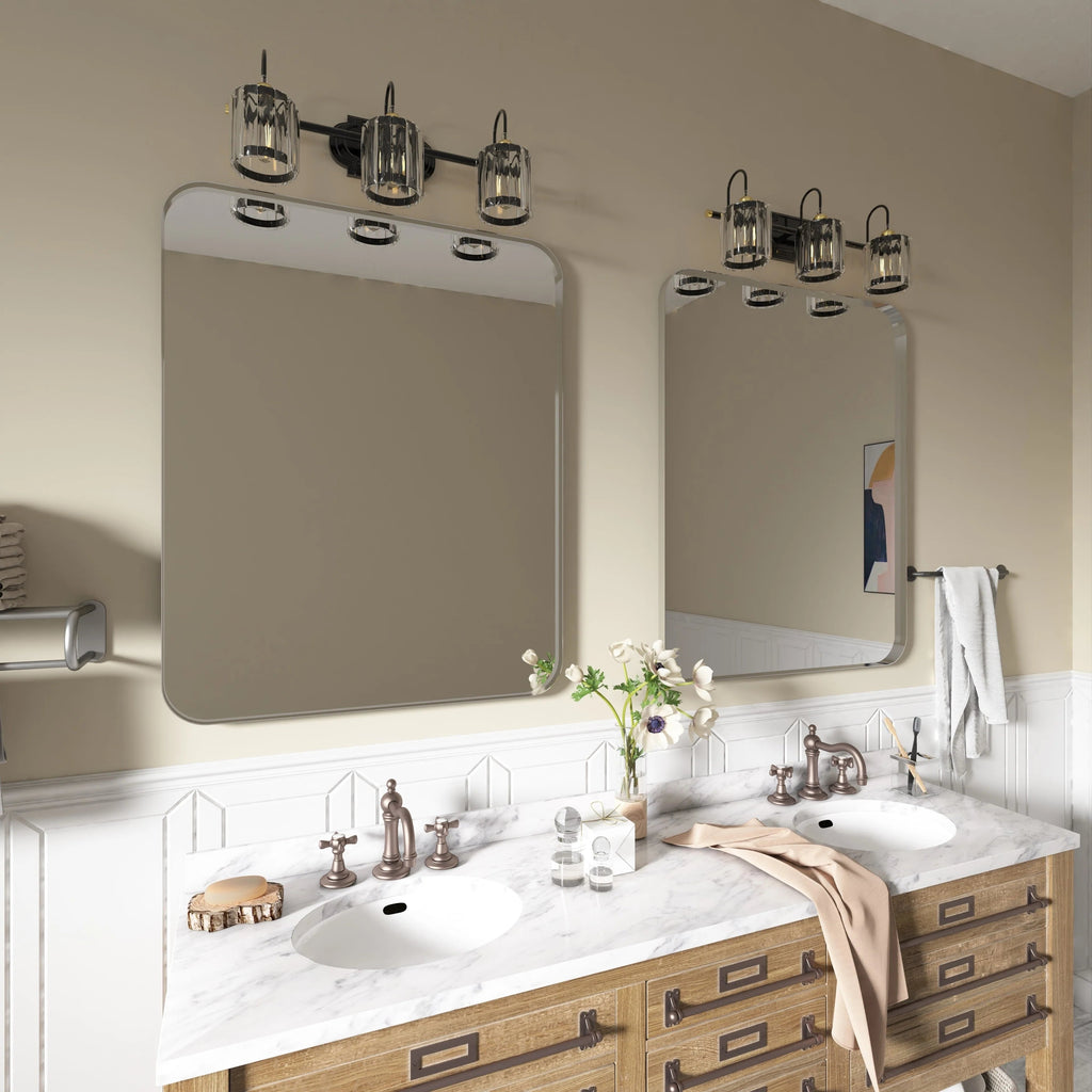 Aluminum Alloy Rounded Corner Wall Vanity Mirror
