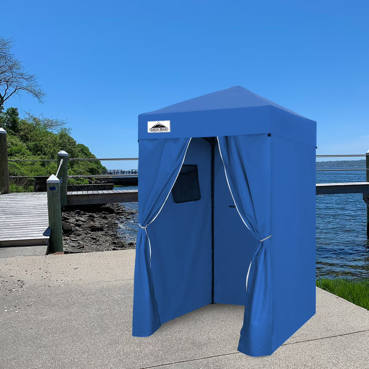 EAGLE PEAK Ultra Compact 4 ft x 4 ft Pop-Up Changing Room Canopy - Flex