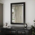 Rectangular Wall Mirror With Wood Frame, 18 x 26 in, 22 x 30 in, 24 x 36 in, or 40 x 26 in - Multiple Sizes