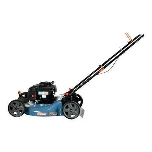 21-Inch 125 cc 4-Cycle Gas Powered Push Lawn Mower - Mulch and Side Discharge, Dual Lever Height Adjustment