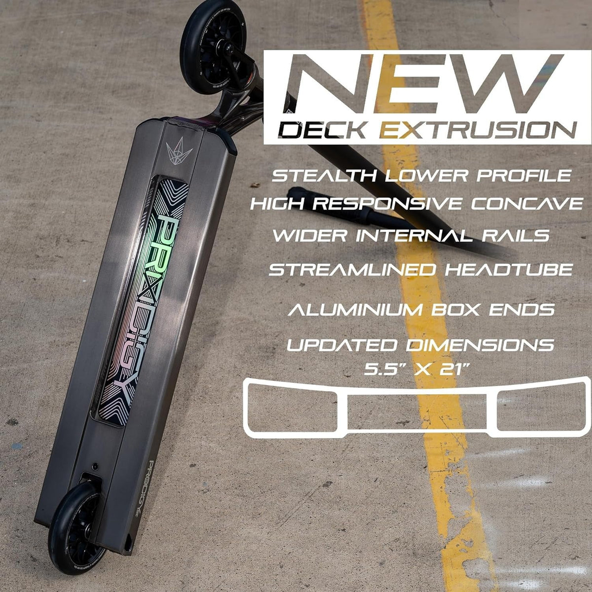 Envy Prodigy X Street Complete Scooter, White, 5.5 x 21 in - COMPPROXSTWH