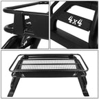 DNA Motoring Toyota Tacoma 2015-2019 Truck Bed Aluminum Roll Bar With Roof Cargo Rack, 3 in Tubing - TCRB-002