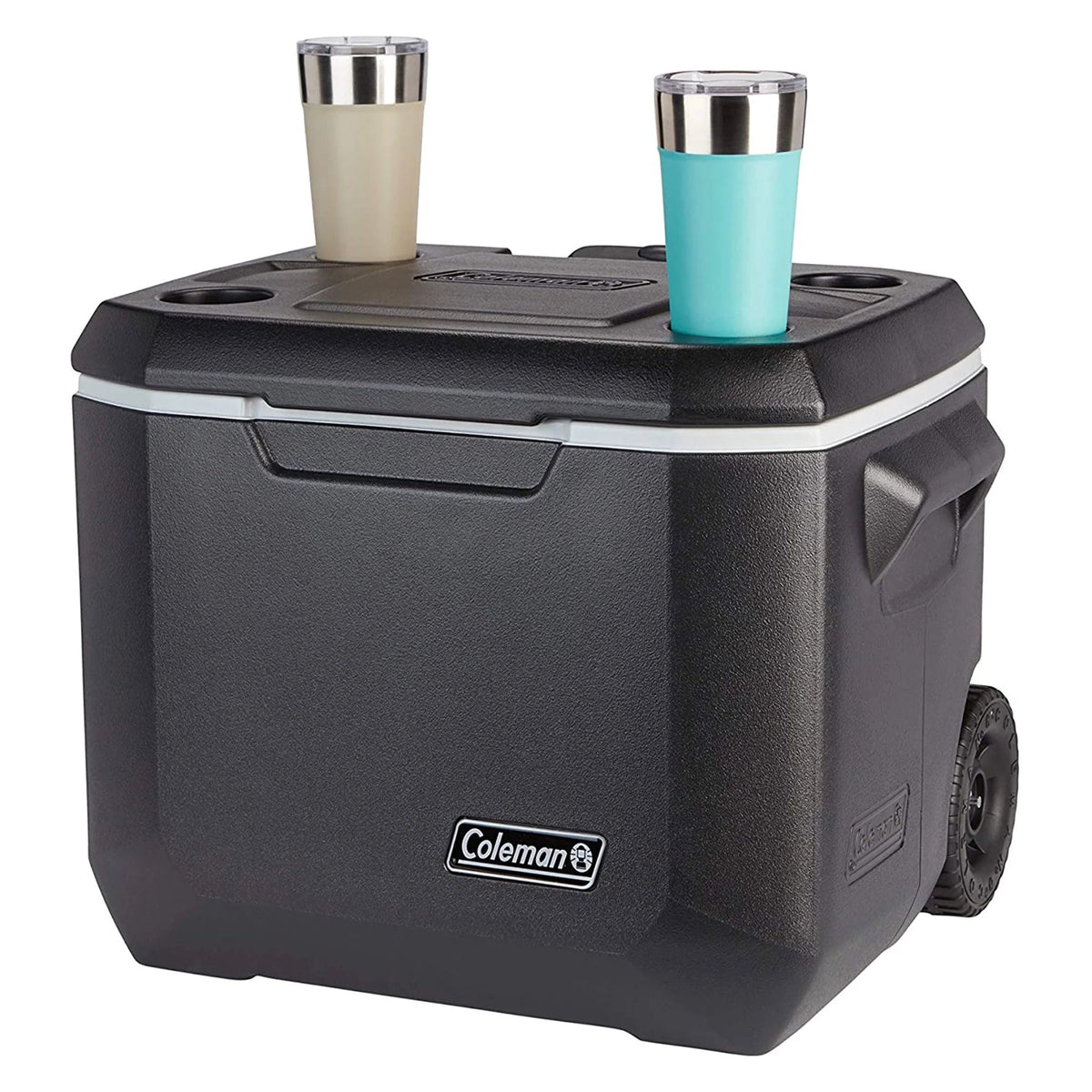 Coleman Xtreme 50 Quart 5-Day Hard Cooler With Wheels And Have-A-Seat Lid