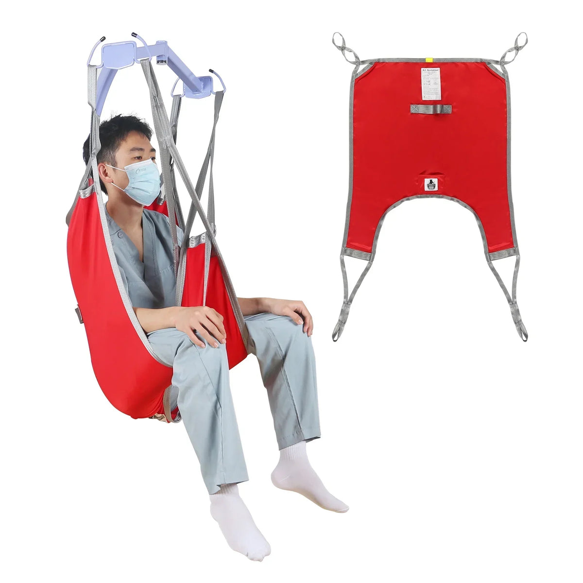 EZ Assistive Patient Lift Sling, Divided Leg, 500lb Weight Capacity