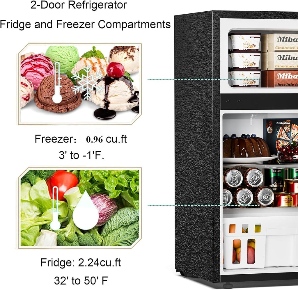 Antarctic Star Compact Mini Refrigerator 3.2 cu ft, Green - F90GR