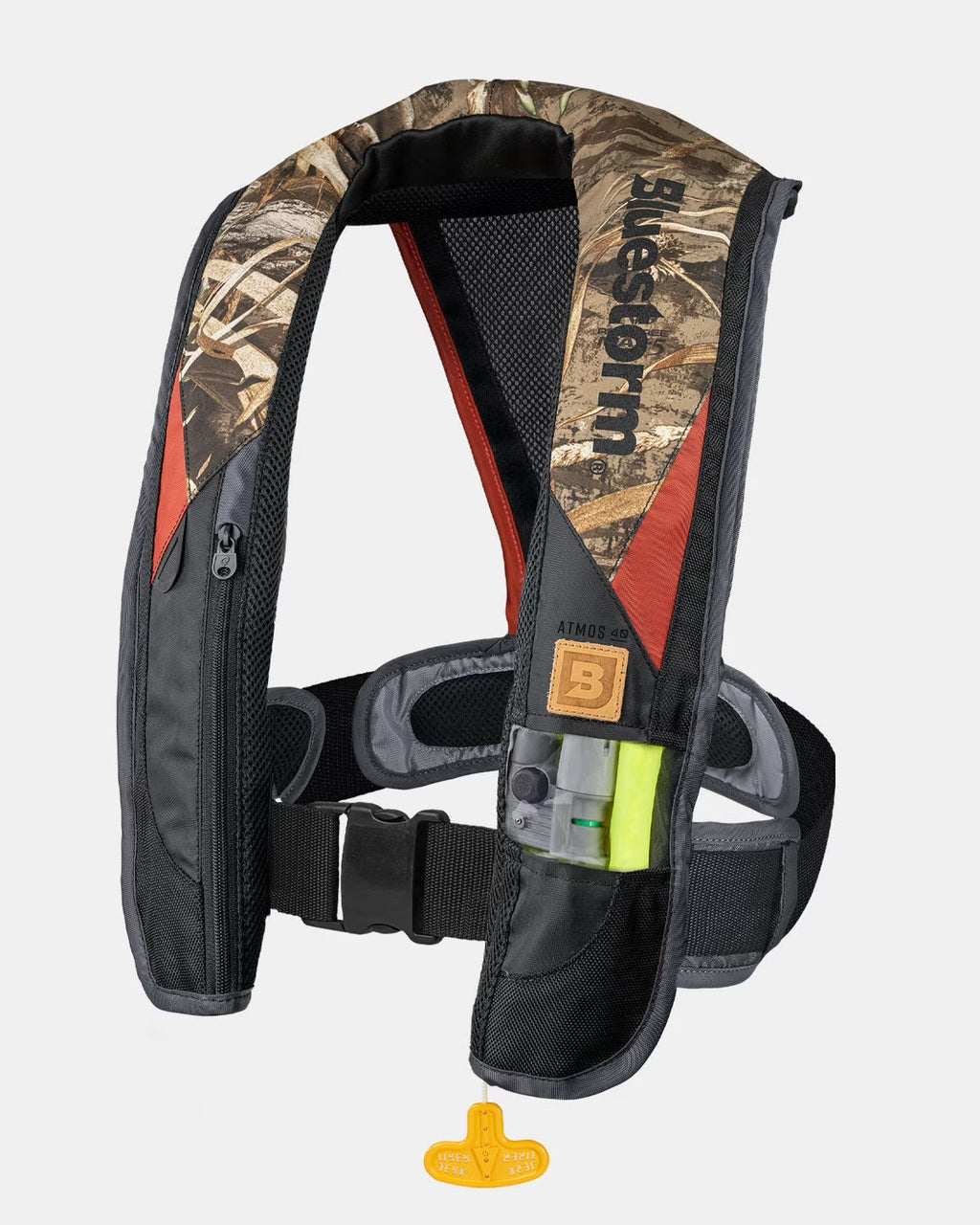 Bluestorm Gear Atmos 40 Automatic/Manual Inflatable PFD Life Jacket for Adults - Realtree Max5 Camo