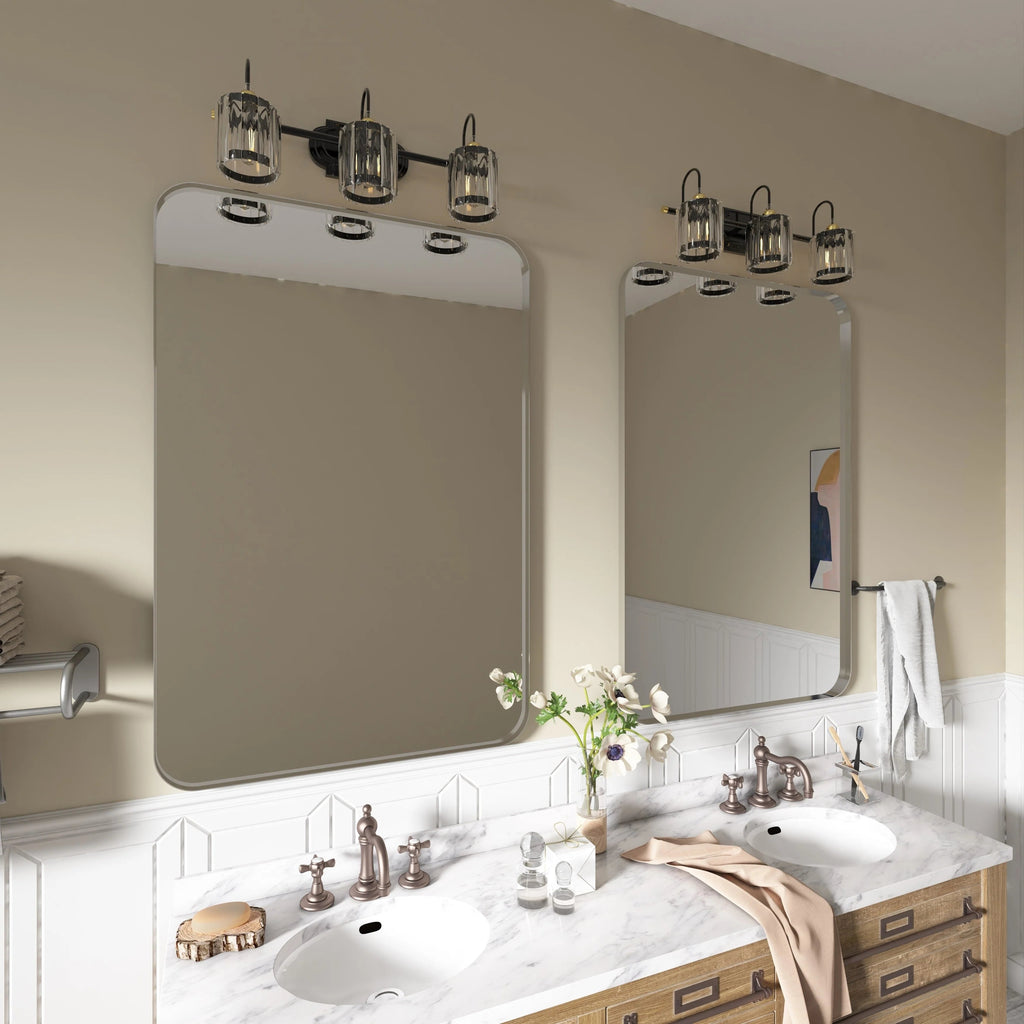 Aluminum Alloy Rounded Corner Wall Vanity Mirror