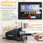 Dog Treadmill Pet Running Machine, 200 lbs Capacity, 1.4 inch LCD Screen - Black