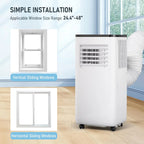 Portable Air Conditioner, 10000 BTU 3-in-1 Cooling, Dehumidifier And Fan - White