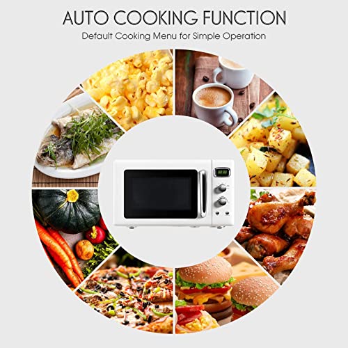 ARLIME Retro Countertop Microwave Oven, 900W 0.9 Cu.Ft - 19.5in x 14in x 11in