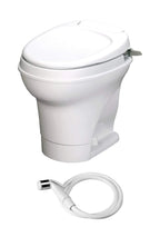 Thetford Aqua-Magic V RV Toilet Hand Flush With Hand Sprayer, High Profile, White - 31675